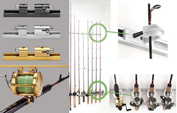 dubro fishing rod storage holders Du-Bro 1084BB Trac-A-Rod 4 Black Trac / Black Rod Plus is a great way to store and transport your fishing rods and reels Dubro-Trac-a-Rod Storage System
