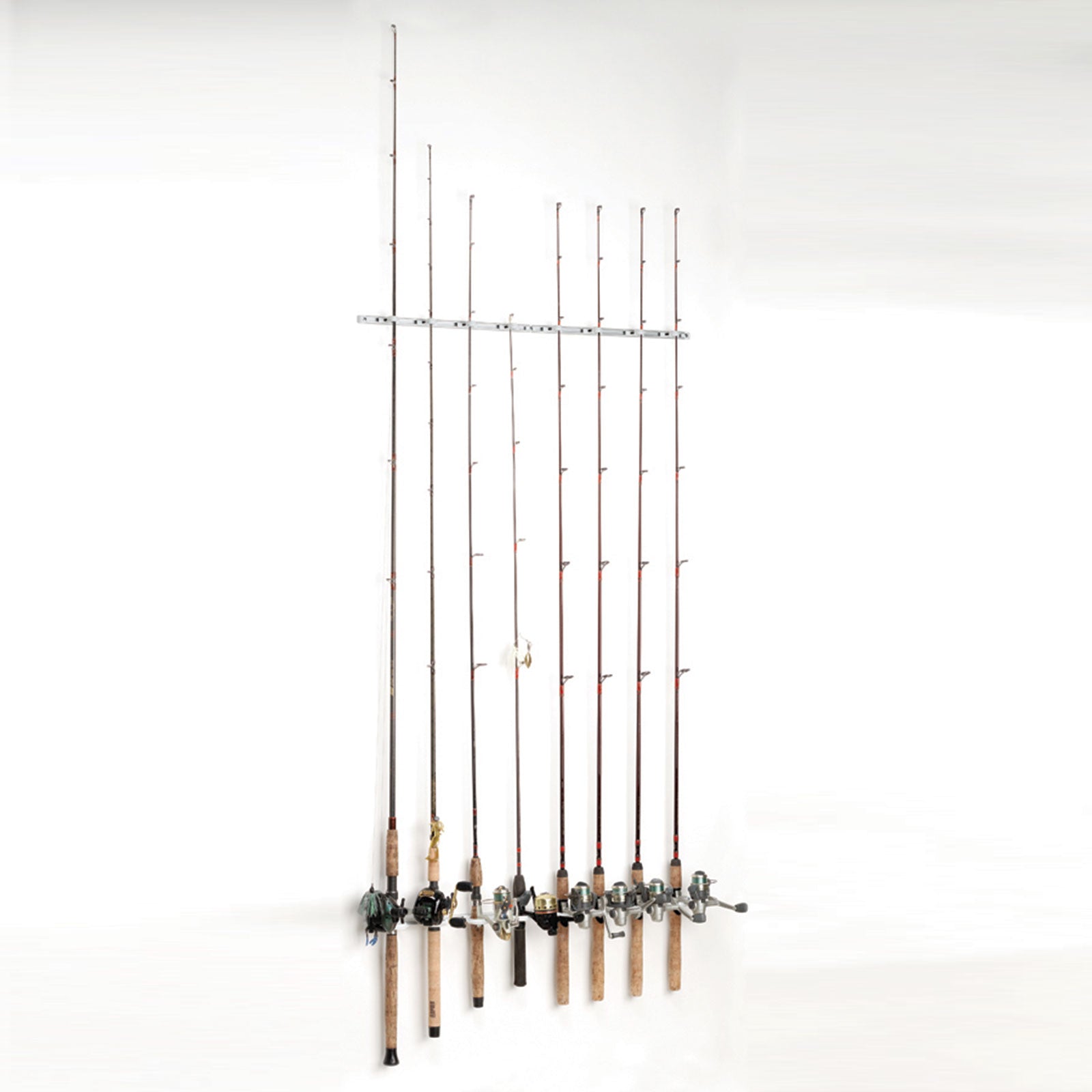 The Ultimate Fishing Rod Rack System! Vertical, Horizontal, Ceiling Mounted!