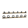 Best custom fishing rod rack system available with a gold track and black rod holders.