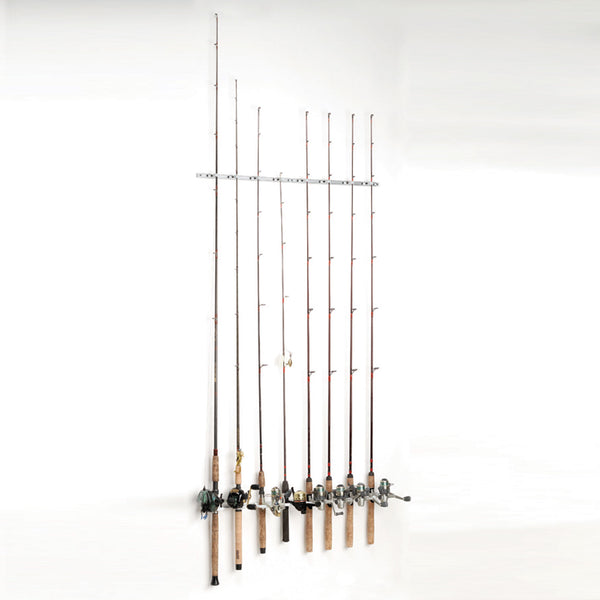 Vertical Wall Mounted Rod Rack  Fishing rod storage, Fishing rod