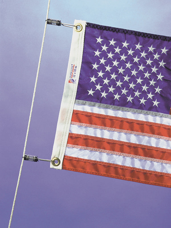 The Best Halyard Boat Flag Clips available by Dubro!