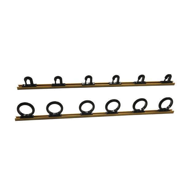 Du-Bro Trac-A-Rod Set 2' Holds 6 Rods Black/Gold, 1080BG