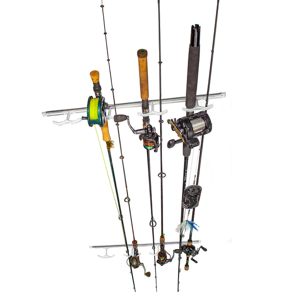 Hang-M-High Ceiling Fishing Rod Rack