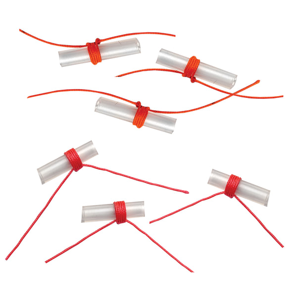 6pcs Slip Knot Looper Bobber Stops Fishing Tackle for Rock Fishing - Red, S