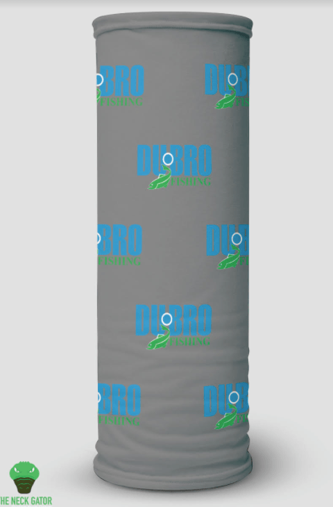 DUBRO® Fishing Logo Neck Gaiter - DUBRO Fishing - Gray - FG-102