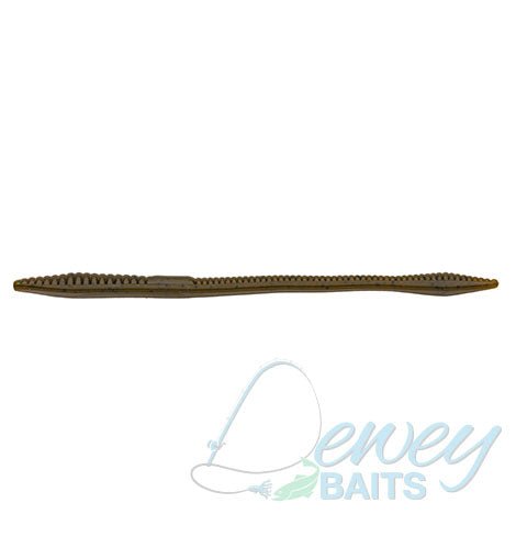 Dewey Squirmy Wormy - DUBRO Fishing - Green Pumpkin - 1010-314-10