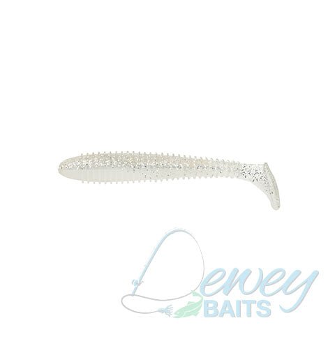 Dewey Tail Dragger Swimbait - DUBRO Fishing - Pearl Shiner - 1040-767-6